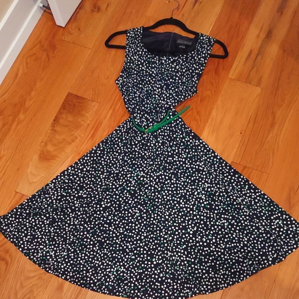 Jessica Howard Sleeveless Dress, Navy, Dots